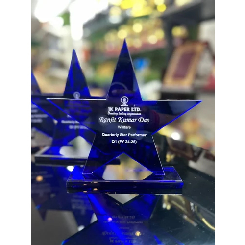 Star Customised Acrylic Trophies - Size: 5-10 Inch