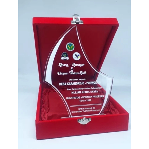 Transparent Crystal Trophy - Size: 10-15 Inch