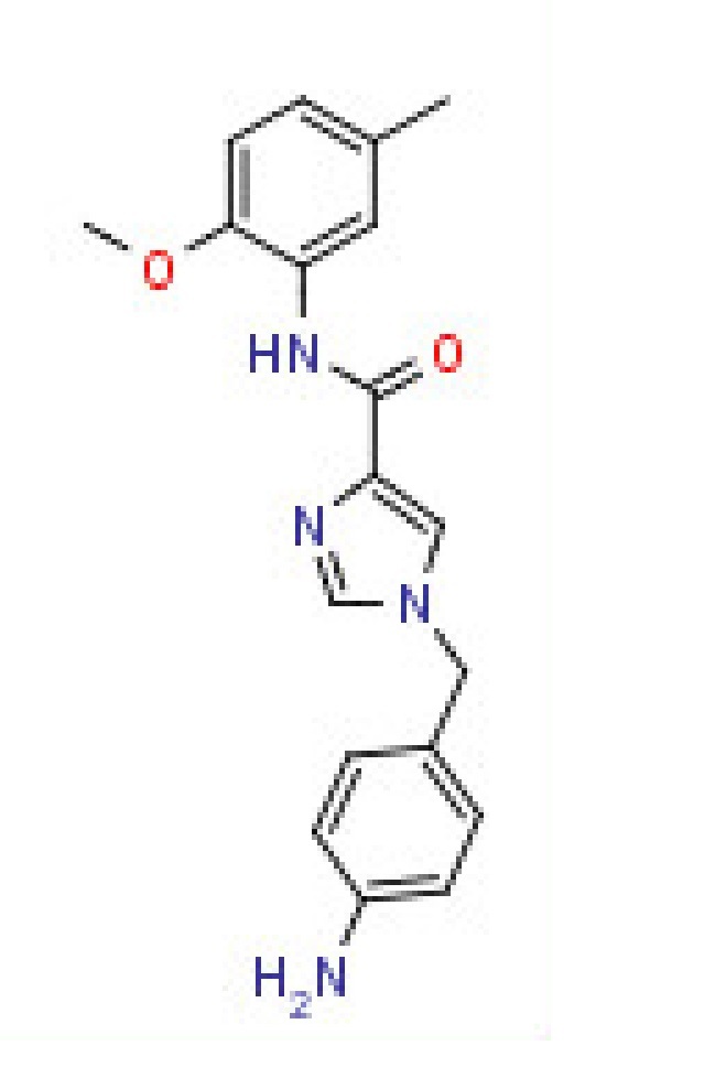 1-(4-Aminobenzyl)-n-(2-methoxy-5-methylphenyl)- 1h-imidazole-4-carboxamide