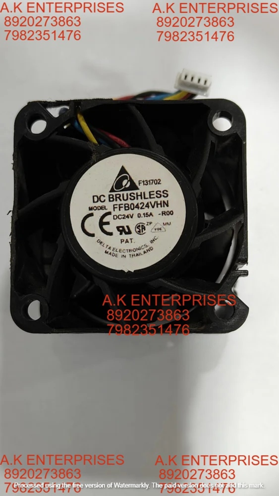 Delta Ffb0424vhn Dc Brushless For Cnc Machine 0.15adc 24v