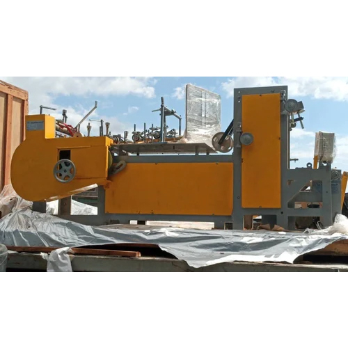 Grocery Paper Bag Making Machine - 440 Volt Electric Drive, Yellow Paint Coated | High Efficiency, Automatic Grade, Warranty Included