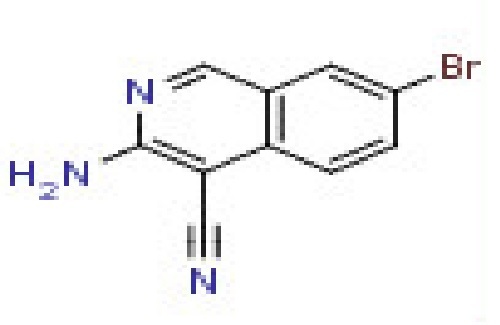 3-Amino-7-bromoisoquinoline-4- carbonitrile