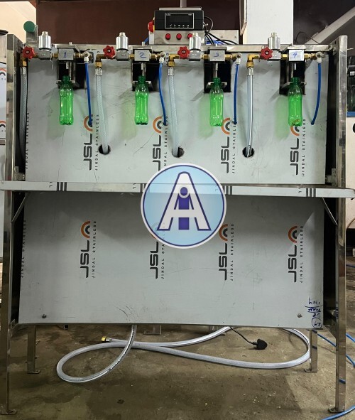 PET Bottle Soda Filling Machine - Stainless Steel, 500 Bottles Per Hour | Semi-Automatic, High Efficiency, Low Noise