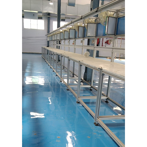 Production Line Setup Table - Color: Silver