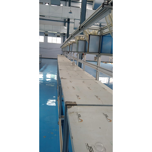 Production Line Setup Table - Color: Silver