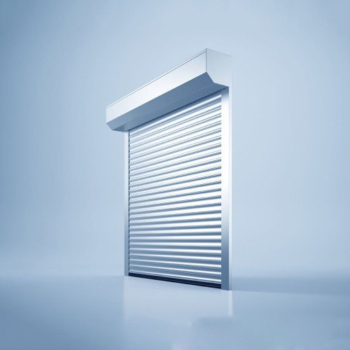 Commercial Rolling Shutter - Color: Silver