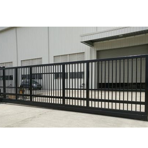 Automatic Track Type Sliding Gate - Color: Black