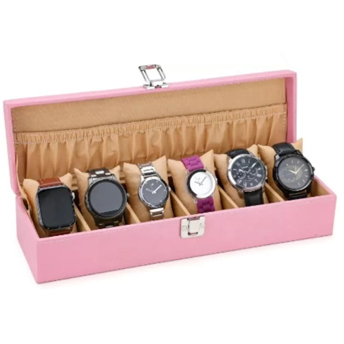 Pink Beige SS-WB-06-PKBG-3 Watch Box