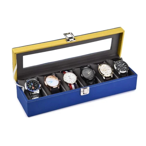 Blue Yellow Watch Box