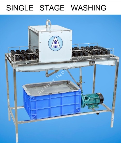 गिलास बोतल धोने वाली मशीन