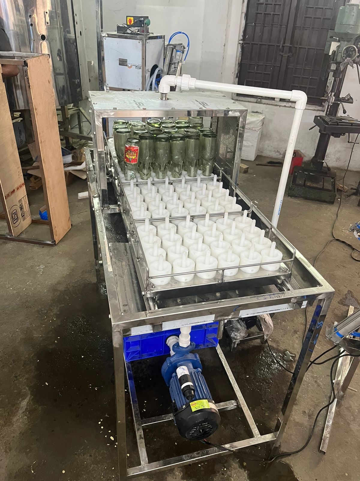 Goli soda bottle Rinsing machine