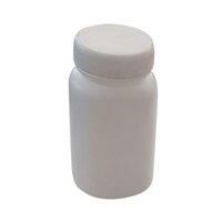 Tablet Container - Plastic Jar Design, 250ml Capacity, Safe Harmless White Color, Plain Label-friendly Style