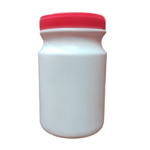 500ml Dabur Chyawanprash Container - Plastic Jar, Plain White Design | Nontoxic, Harmless, Wide Mouth for Easy Filling and Cleaning