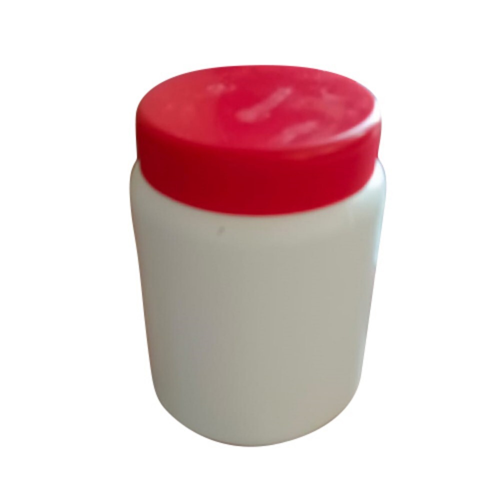 100ml Plastic Round Jar - HDPE Material, Rigid Design, White Color | Warranty Included for Reliable Storage Solutions