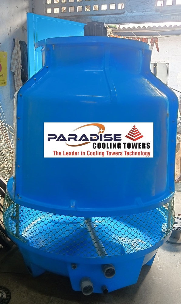 FRP Cooling Towers - Customized Size, Blue Color | New Condition, 220/440 Voltage, Electrical Power Supply, Industrial Cooling Application