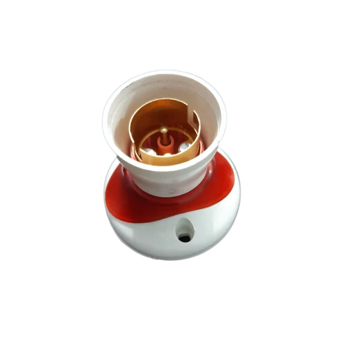 Fancy Button Holder - High-Quality Plastic, 5 Ampere, 220 Volt | Attractive Red and White Color, Easy Installation for Electrical Applications