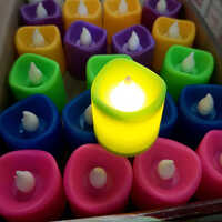 Electric Candle Light - High-quality Plastic, Customized Size, Multicolor Illumination | Elegant Candle Shape For Cozy Home Ambiance