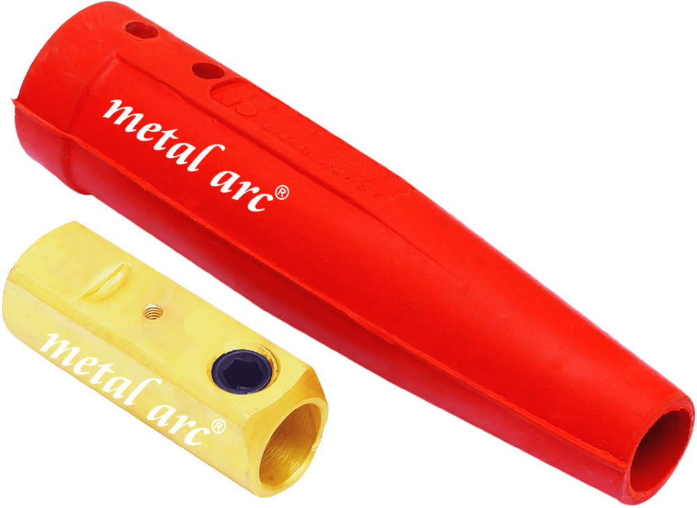 Female Welding Cable Connector Ccl Series - Lhrs4f 400 Amps | Copper, Up To 70 Mmâ² Cable, Red/blue/black, Rugged Design, Heat & Abrasion Resistant
