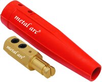Male Welding Cable Connector Ccl Series - Copper, Up To 95 Mm2 Cable Size , Red/blue/black Color, American Design, Rugged And Durable