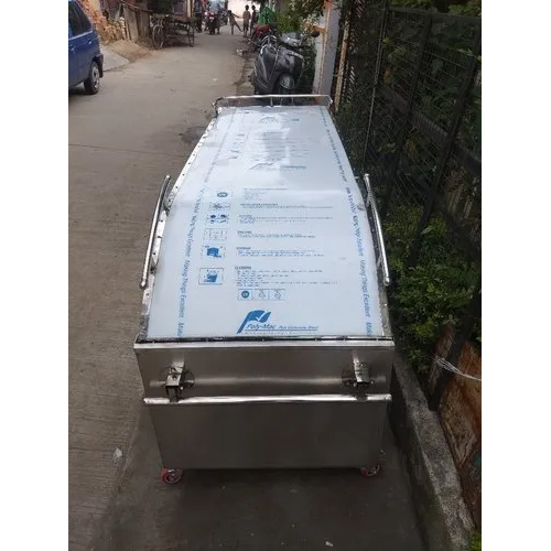 Dead Body Freezer - Stainless Steel, 80x30x34 cm, Silver Finish | Polished Surface, 6mm Thick Glass, 230V Voltage