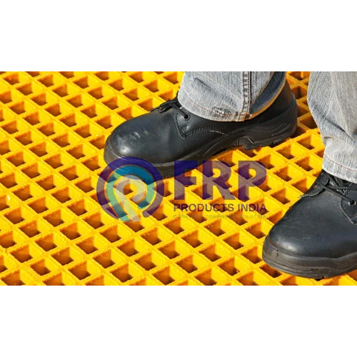 Yellow Frp Solar Walkway - Shape: Rectangle