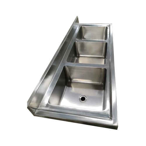 Three Box Sink Commercial Hotel Kitchen Equipment