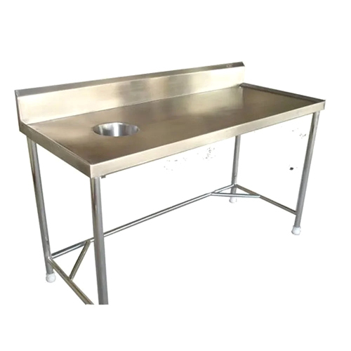 Ss Dish Landing Table - Color: Silver