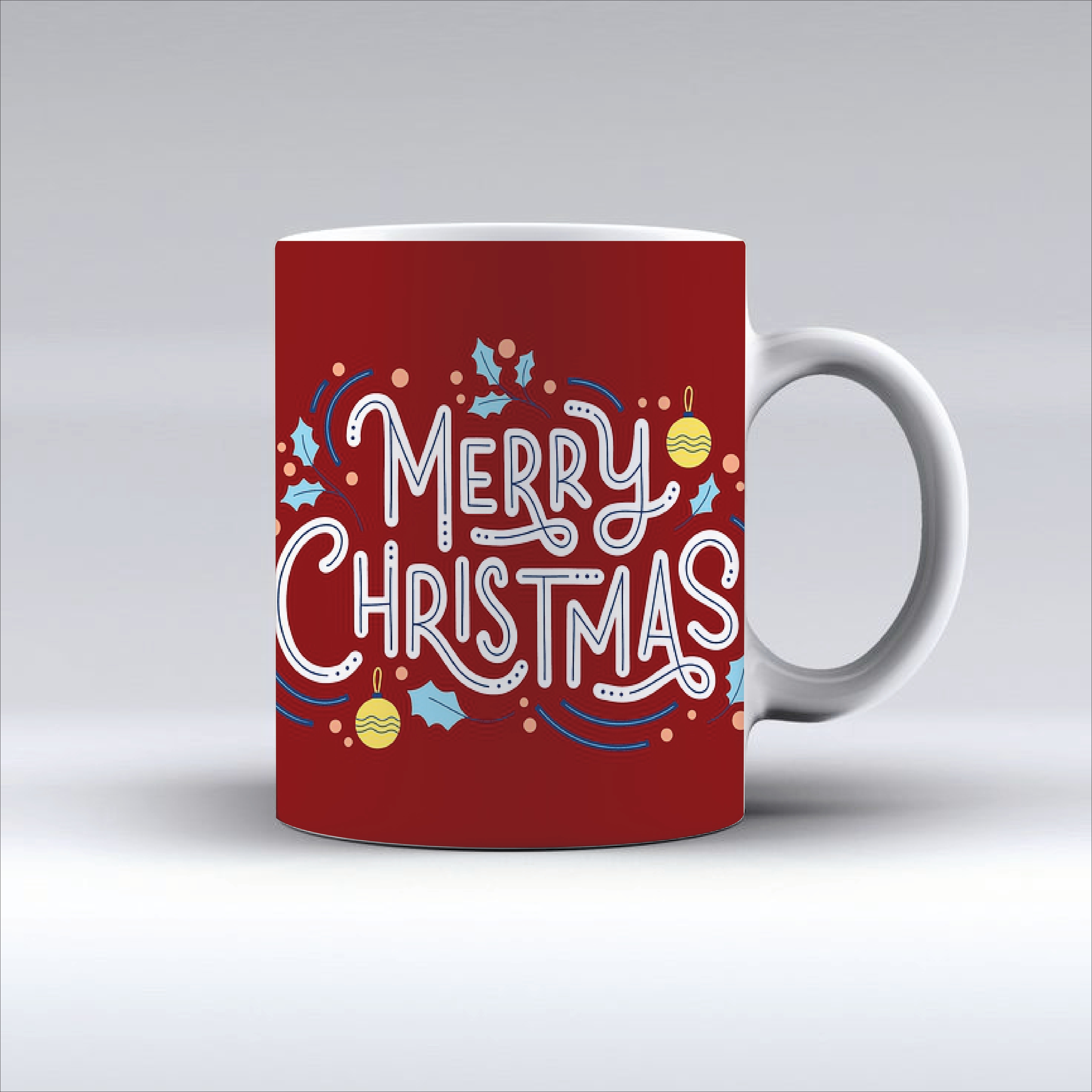 Print Ginnie Merry Christmas and New Year Printed Gift Friends,Family,Love Ceramic Coffee Mug  (350 ml)