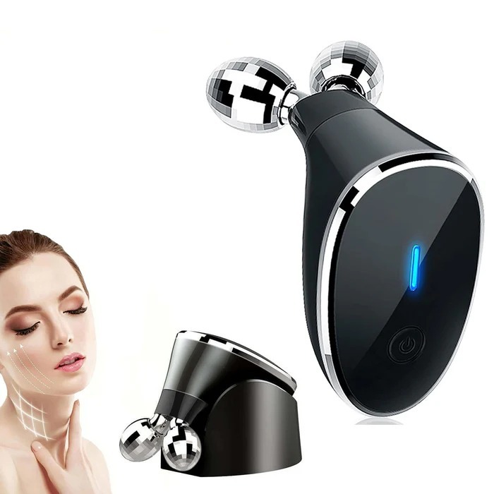 Microcurrent Face Massager Roller - Color: Multi