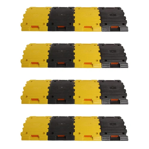 Plastic Speed Bumps - Color: Black And Yellow