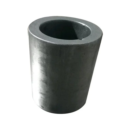 Graphite Crucibles - Round Shape, Gray Color | High Strength for Industrial Jewellery Applications