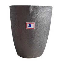 Clay Graphite Crucible - High Strength, Round Shape | Gray Color, Ideal For Industrial Applications