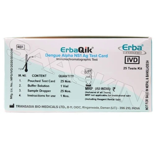 Erba Mannheim ErbaQik Dengue NS1 Ag