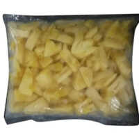 Frozen Pineapple Slices - Food Grade, Yellow Color, Sliced Shape , 6 Months Shelf Life | Ideal For Smoothies, Salads, Desserts & Snacks