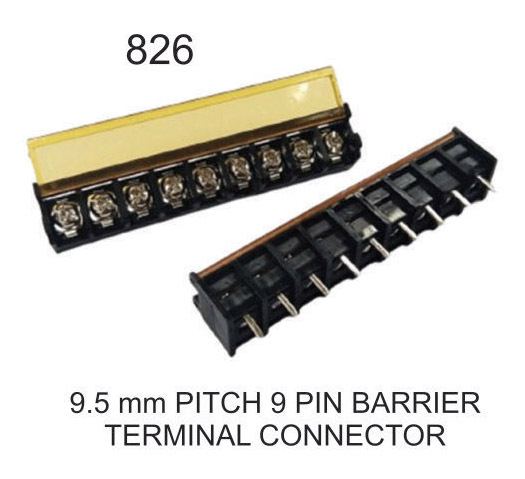 9.5 MM PITCH 9 PIN BARRIER TERMINAL  CONNECTOR