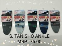 Ladies Socks - Cotton Blend, Various Sizes, Multicolor, Ankle Height, Printed Pattern | 3 Pairs For Everyday Wear And Light Activities