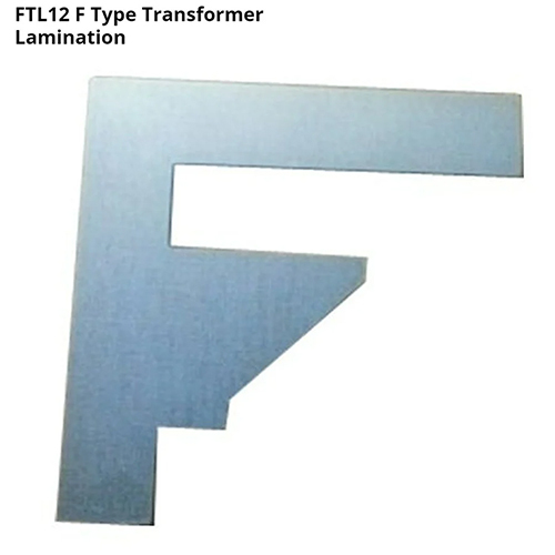 FTL12 F Type Transformer Lamination Stamping - Stainless Steel/GI, Various Sizes Available, Silver Grey Color, Polished Finish | 1-Year Warranty