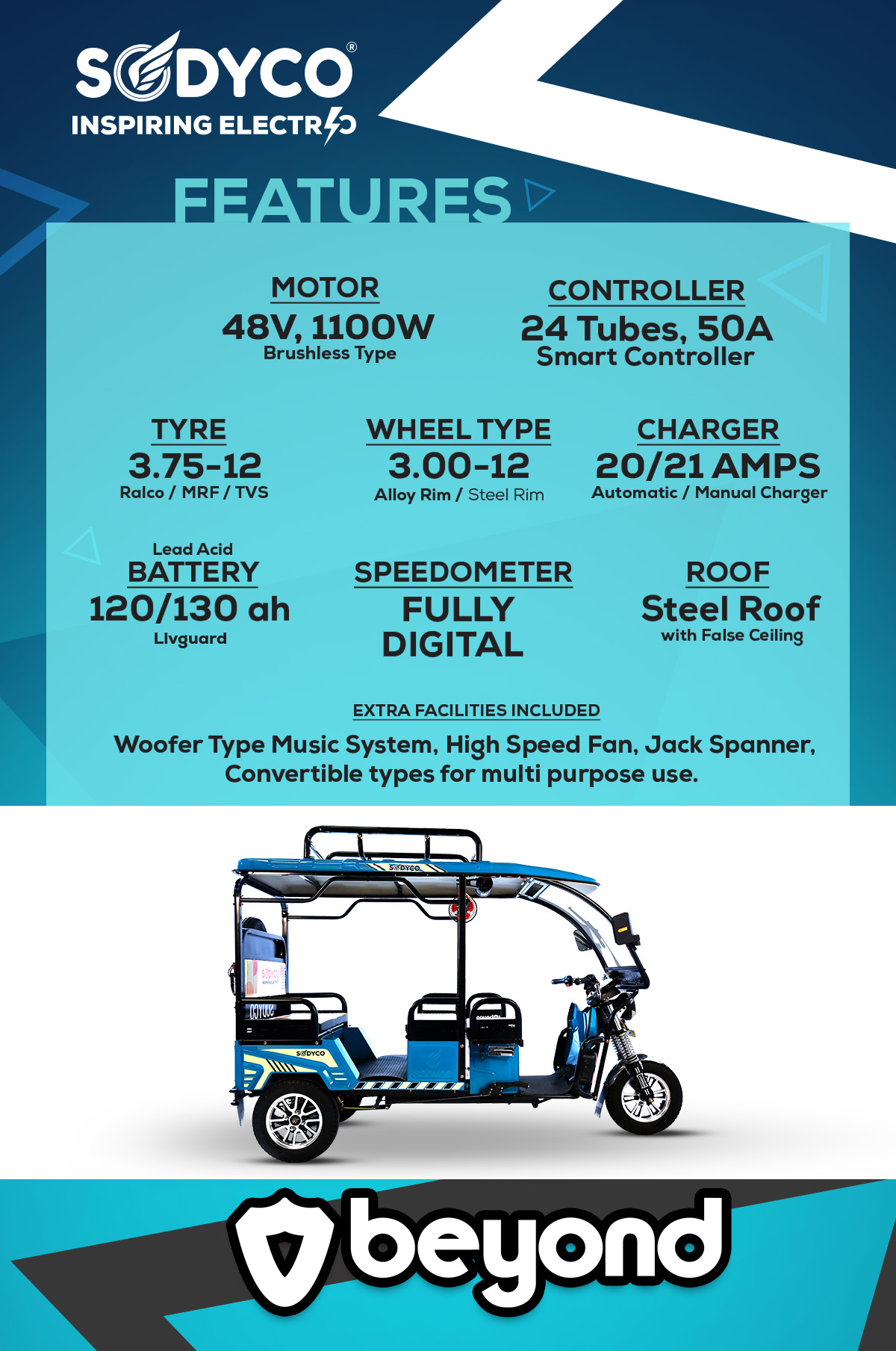SODYCO BEYOND Electric Rickshaw