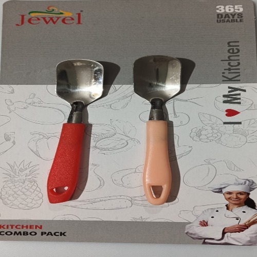 Ice Cream Spoon 6 Pcs Set - Handle Material: Plastic