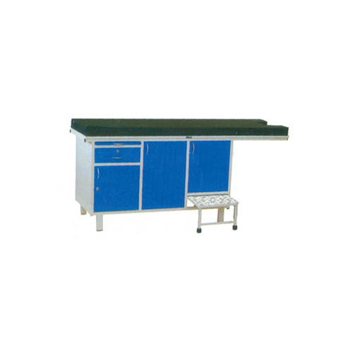 Gynaec Examination Couch With U Cut 1 Drawer And 4 Cabinet