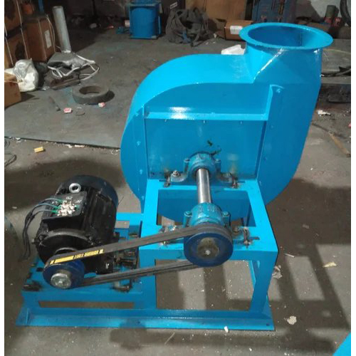 Industrial Centrifugal Blower Fan Belt Drive - Color: Blue