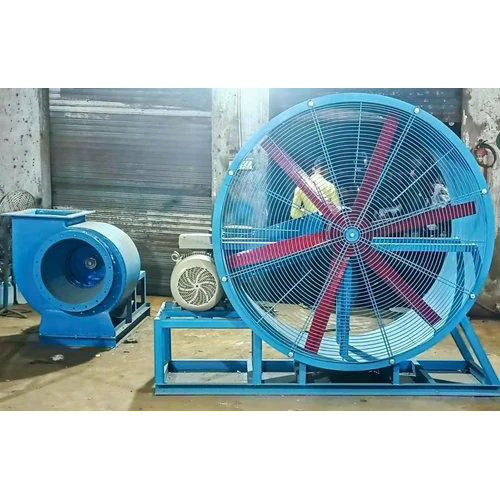 Mild Steel Axial Flow Fan - Color: Blue