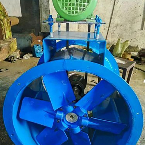 Belt Driven Axial Fan - Stainless Steel, Size 600 mm, Blue Color | 2 hp Power, 415V Voltage, 16500 Capacity, 1440 rpm Blade Speed, 1 Year Warranty