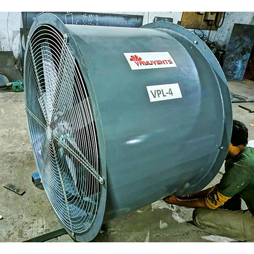 Duct Mounted Axial Flow Fan - Color: Grey