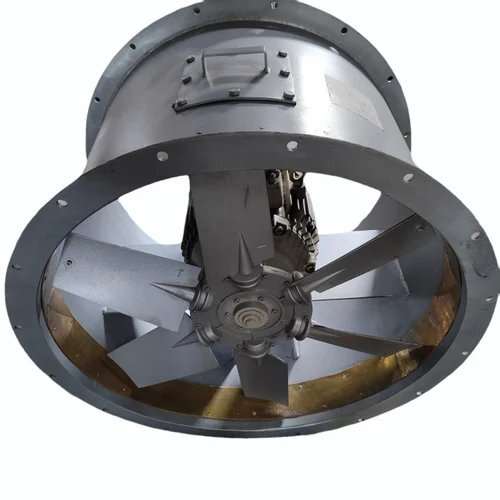 Flameproof Tube Axial Fan - Color: Silver