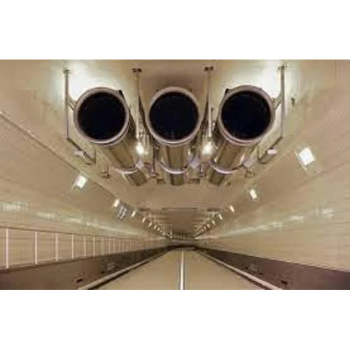 Tunnel Ventilation Industrial Jet Fan - Color: Silver