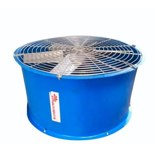 Cast Iron Axial Flow Fan - Color: Blue