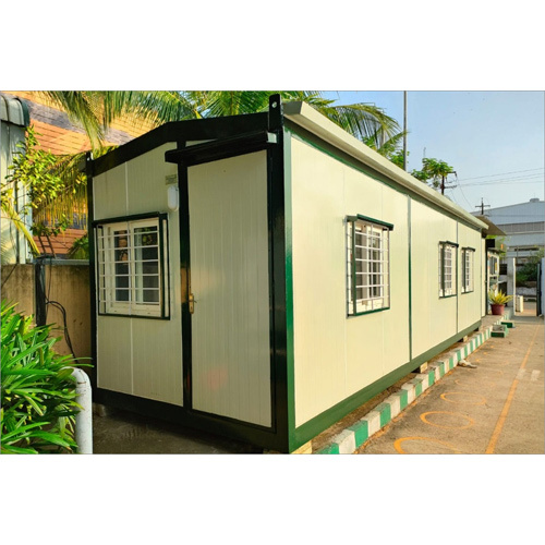 Industrial Prefabricated Portable Office Container - Color: White