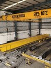 50 Ton Industrial Overhead Crane - Color: Yellow