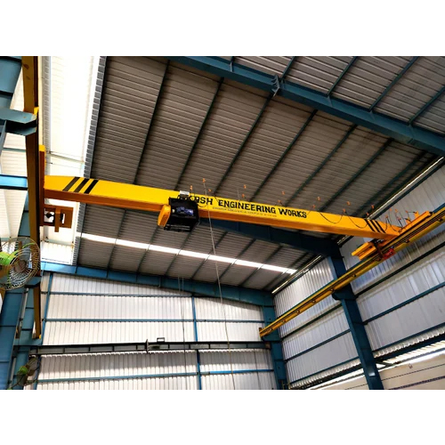 5 Ton Single Girder Eot Crane - Color: Yellow